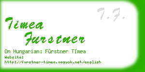 timea furstner business card